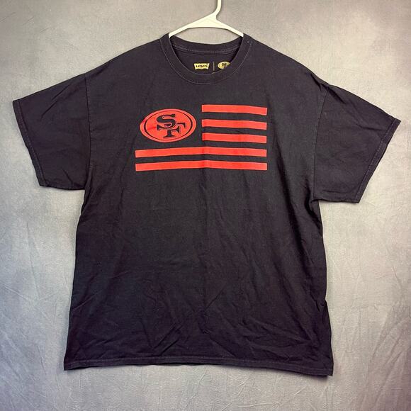 San Francisco 49er's x Levi's Shirt Men's XL Mash American Flag 2015 Home Opener - Picture 1 of 6